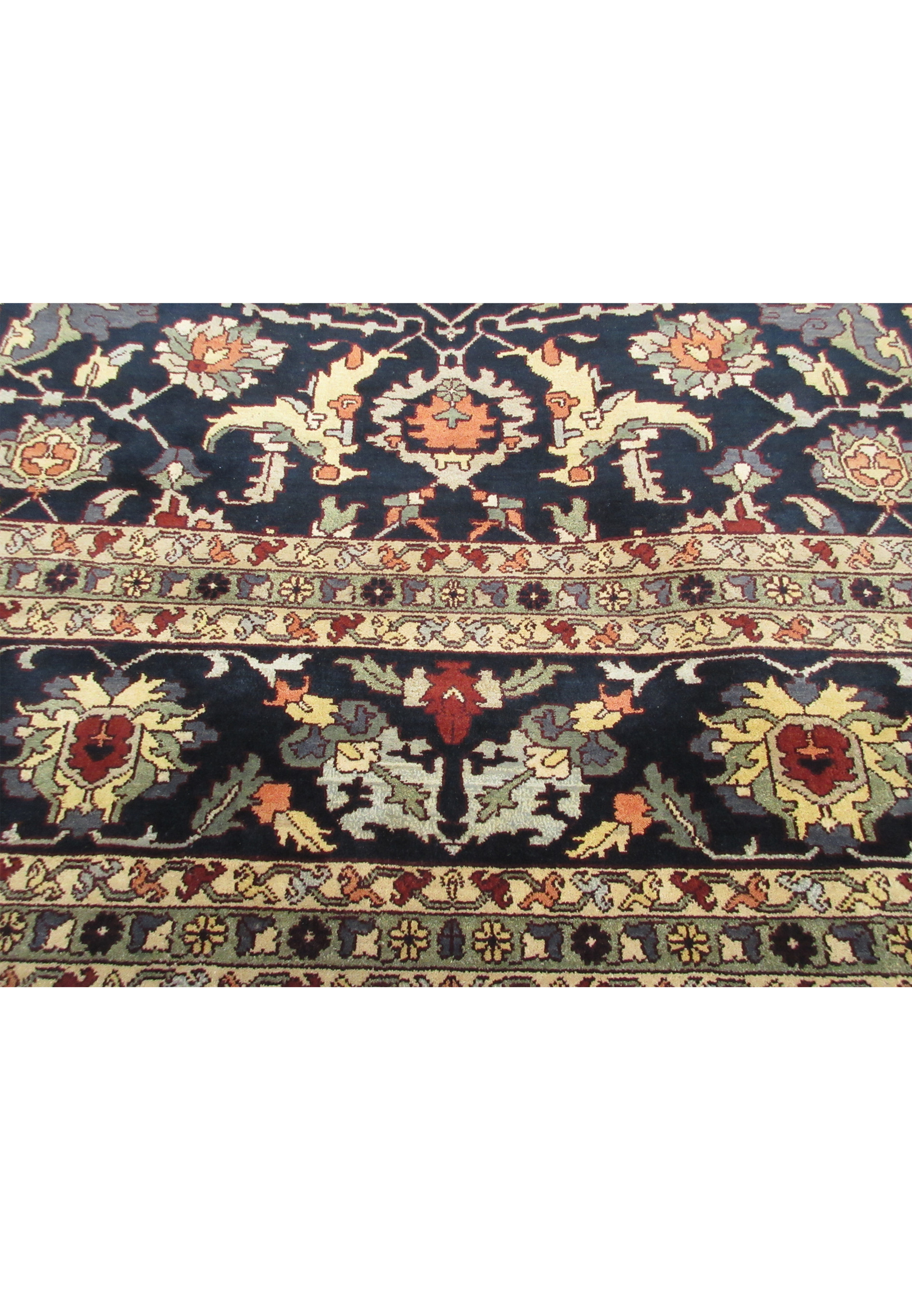 Lower part of the 15'9"x25' Oriental Ziglar rug, showcasing the detailed border and pattern continuation.