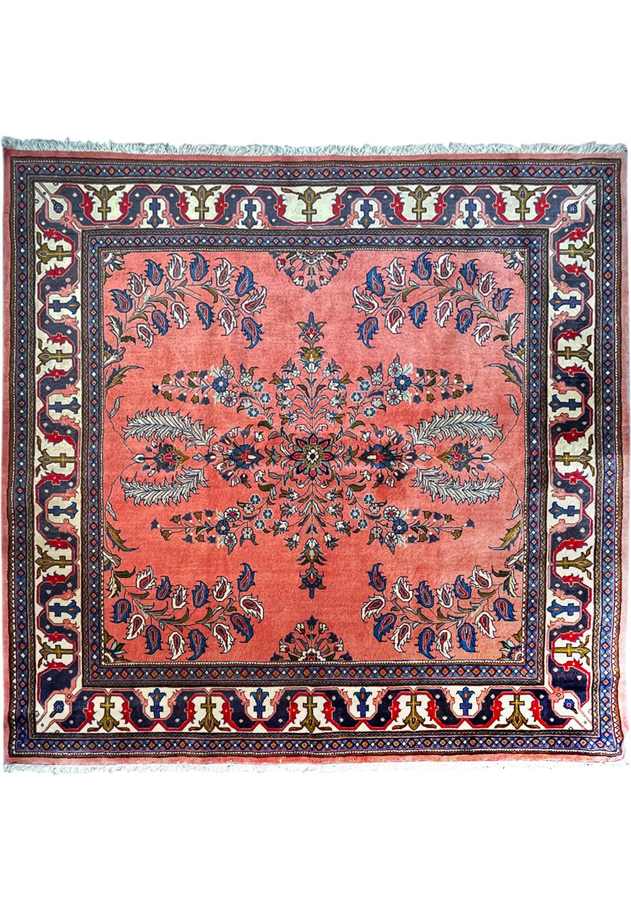 7'1" x 7'4" Persian Sarough Square Rug