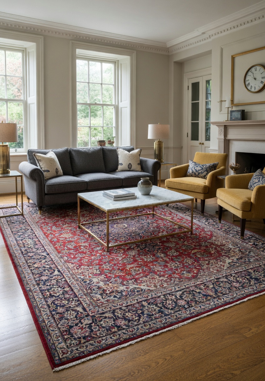 9'10 x 13'1 Persian Isfahan rug