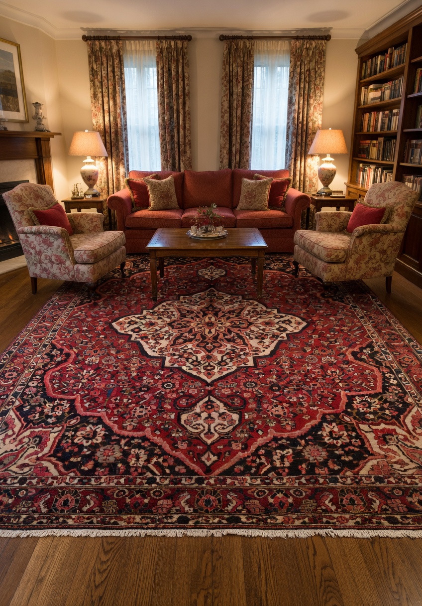 Bakhtiari rug 10x14 full