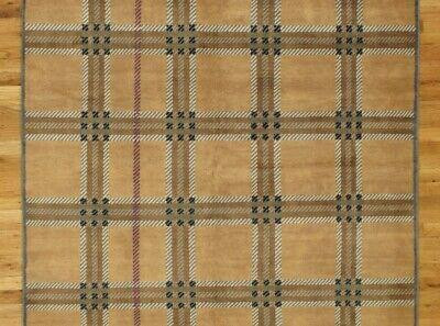 5x8 All-Over Modern New Nepali Brown Wool (65 x 94 In) Handmade Rug