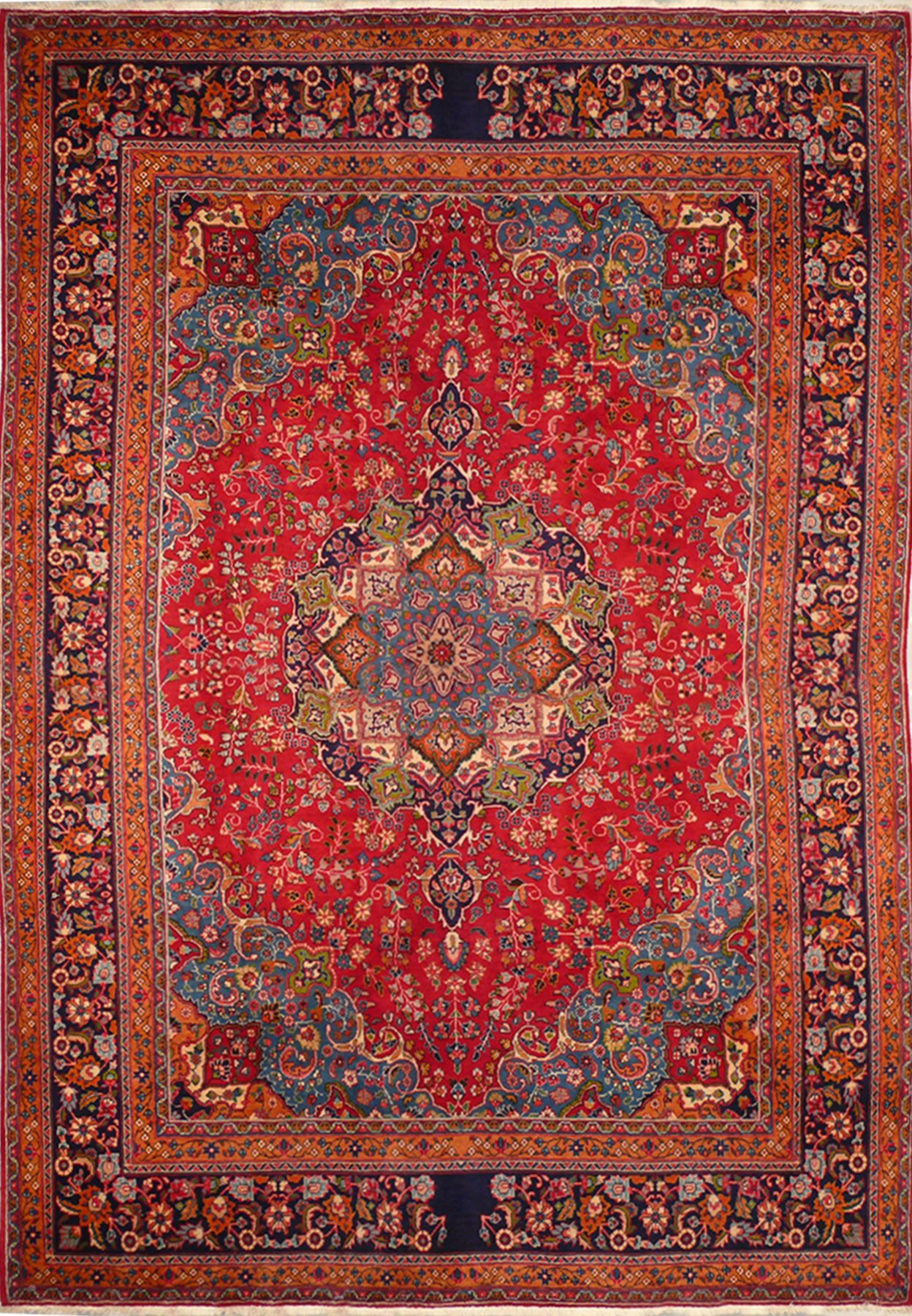 10 x 13'1 Persian Mashad Rug