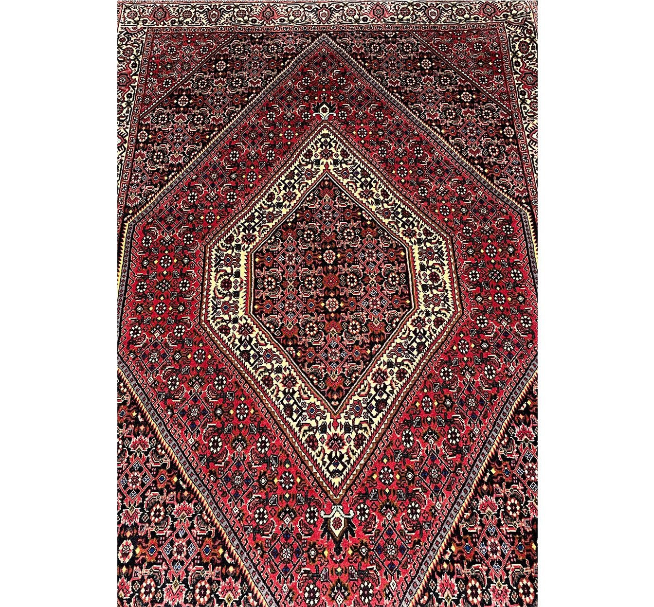4 x 6 Persian Bijar Iron Rug 1