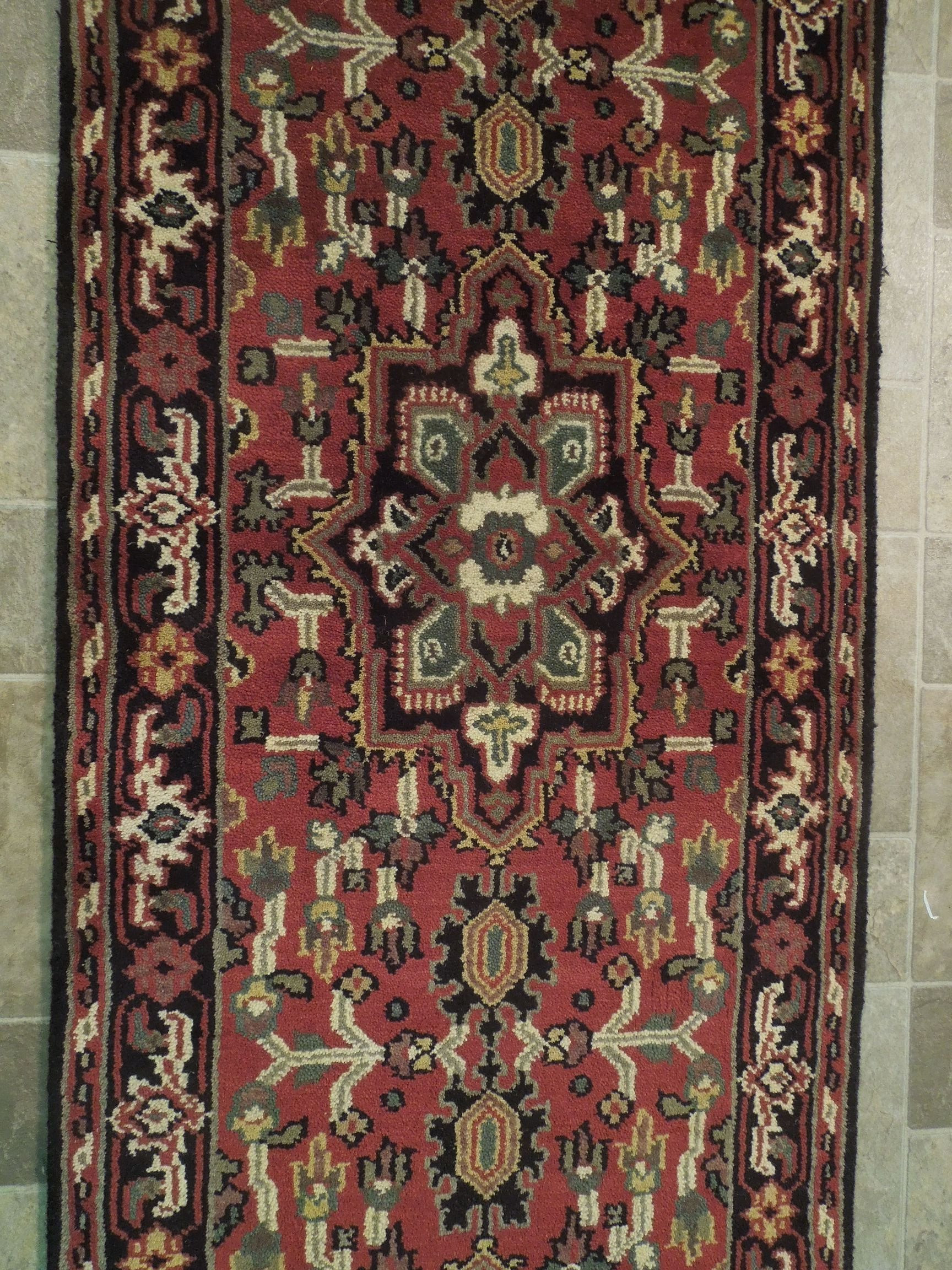 2'7 x 20' Long Oriental Serapi Runner Rug
