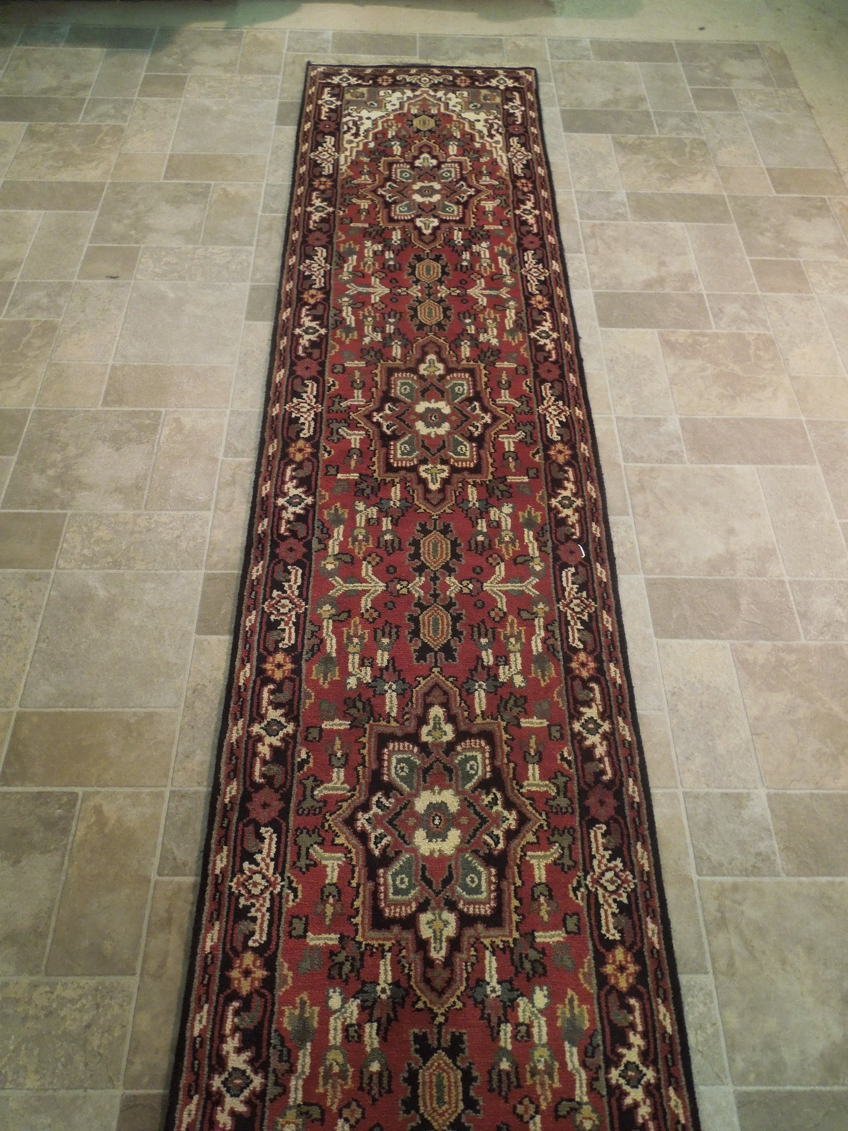 2'7 x 20' Long Oriental Serapi Runner Rug