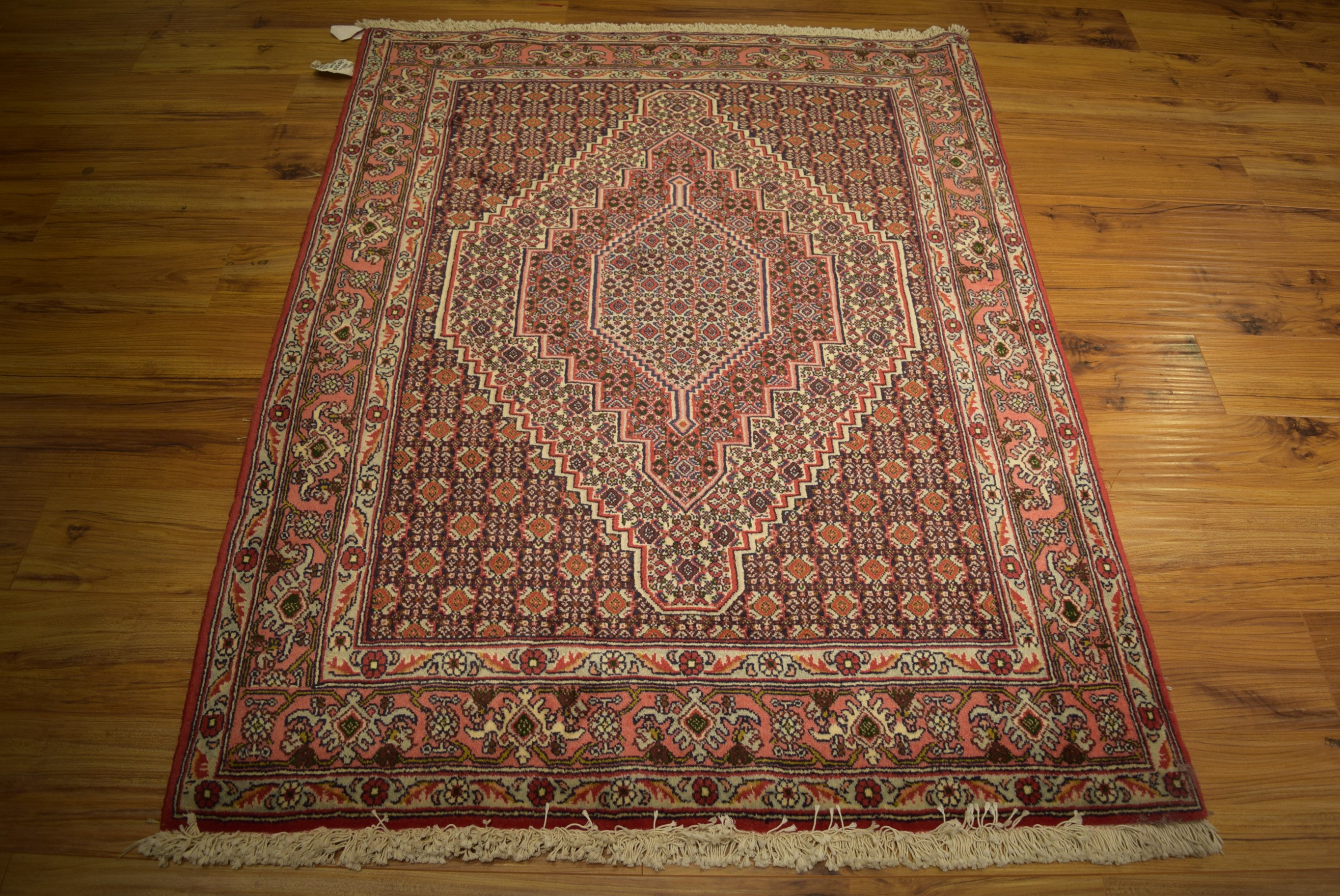 4 x 5'3 Persian Senneh Rug Kurdish Style