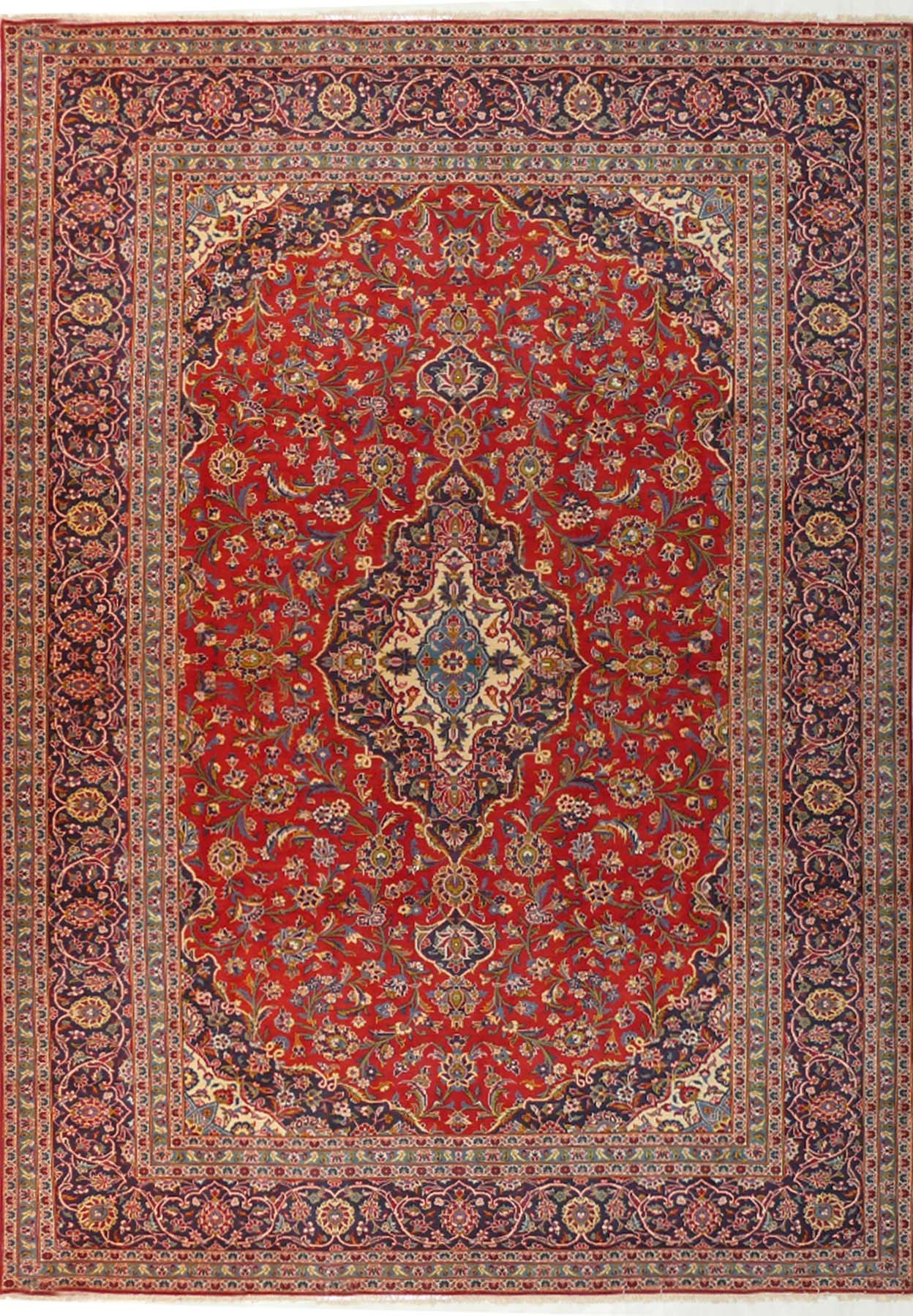 9'5 x 13'3 Persian Kashan Rug