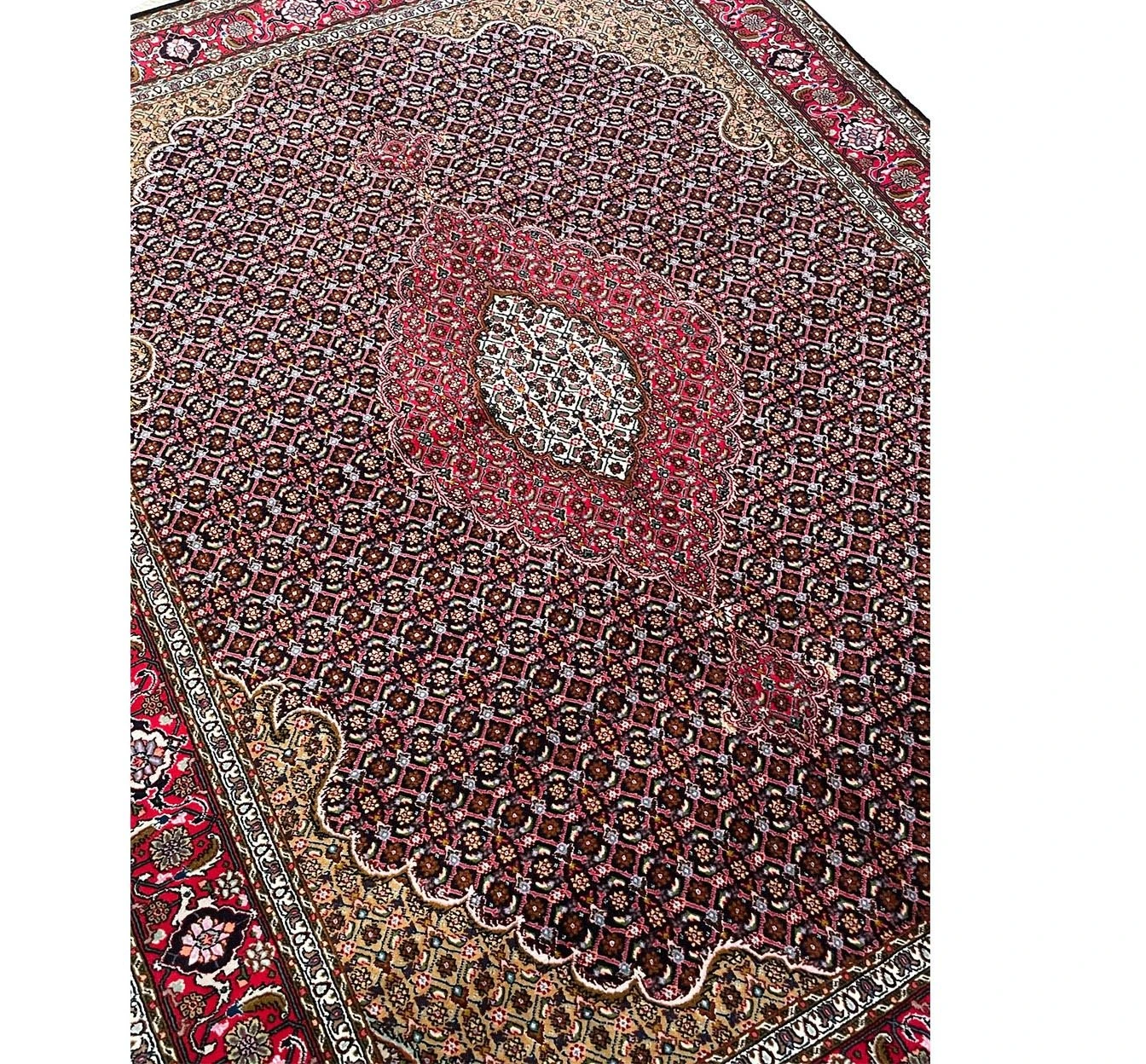 5 x 6'5 Persian Tabriz Mahi Wool & Silk Rug