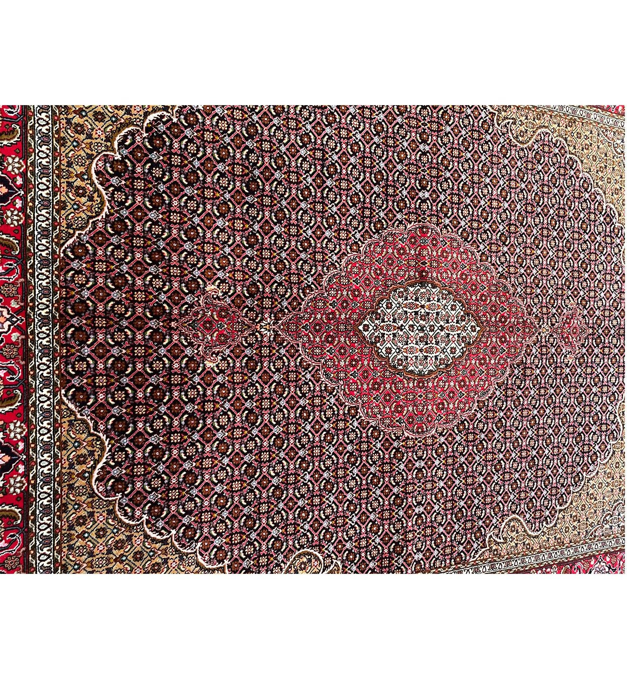 5 x 6'5 Persian Tabriz Mahi Wool & Silk Rug
