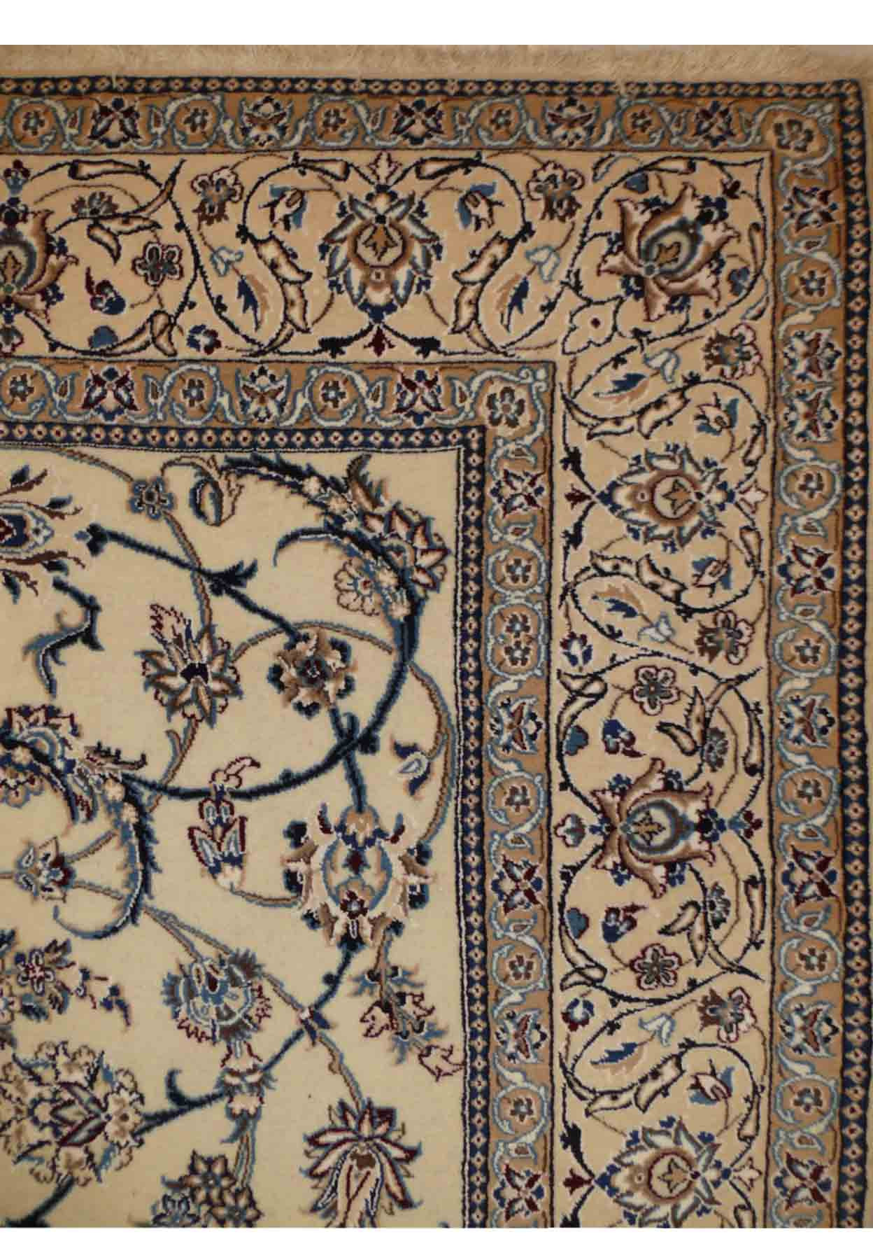 7 x 10 Persian Nain 9 LAA Wool & Silk Rug