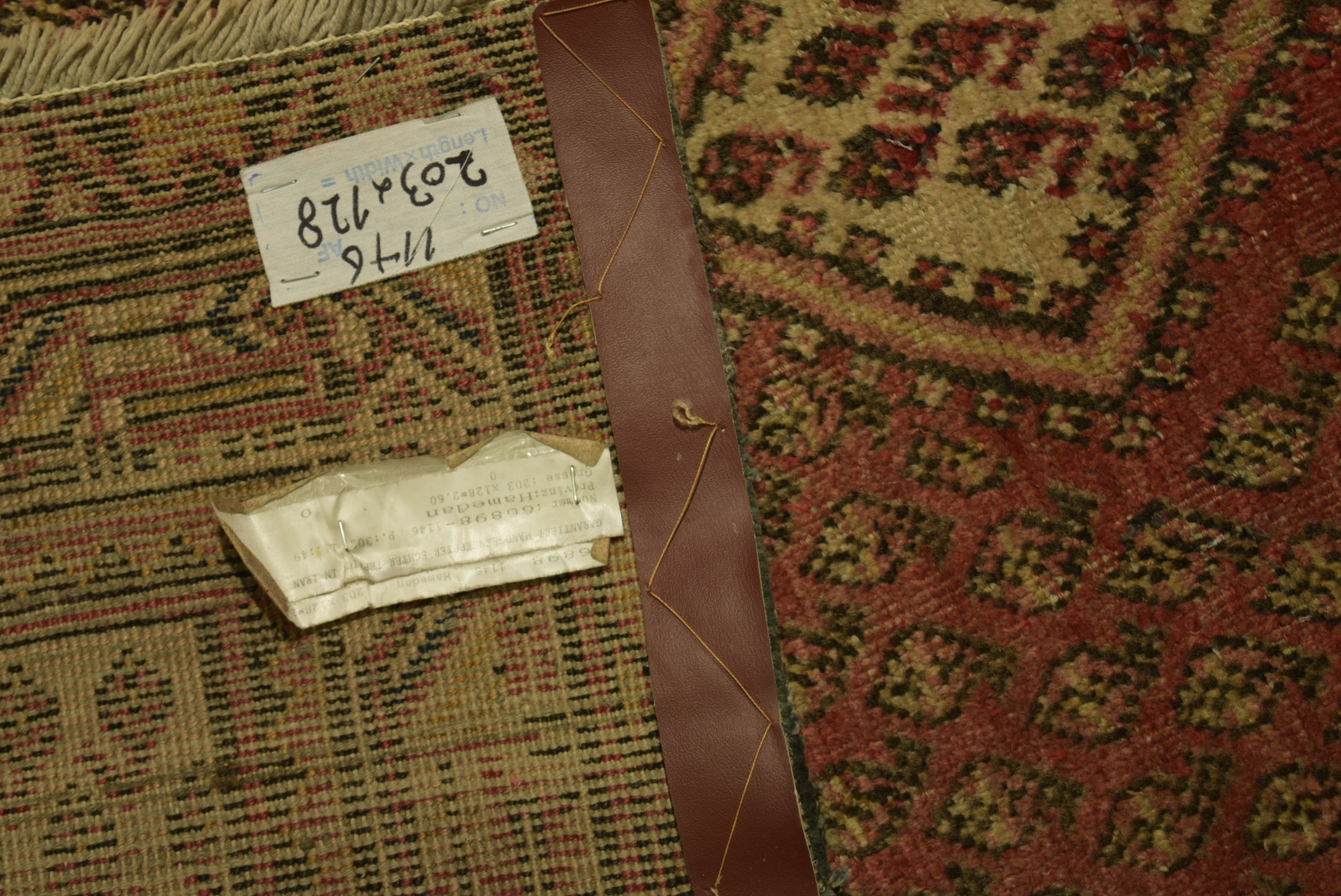 4'2' x 6'7" Antique Persian Hamadan Rug