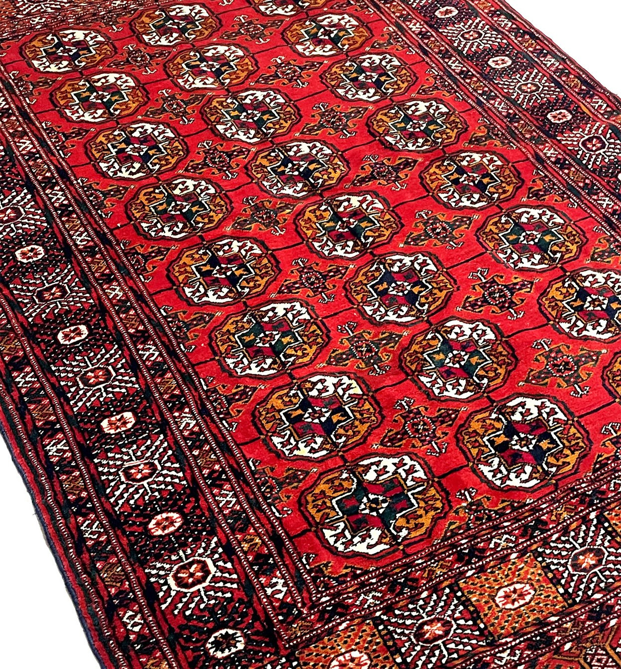 4 x 6 Antique Afghan Bokhara Rug