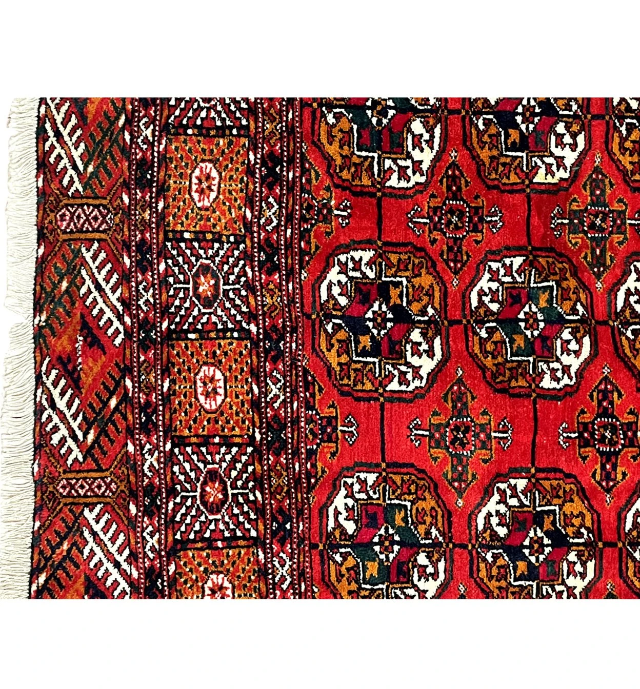 4 x 6 Antique Afghan Bokhara Rug