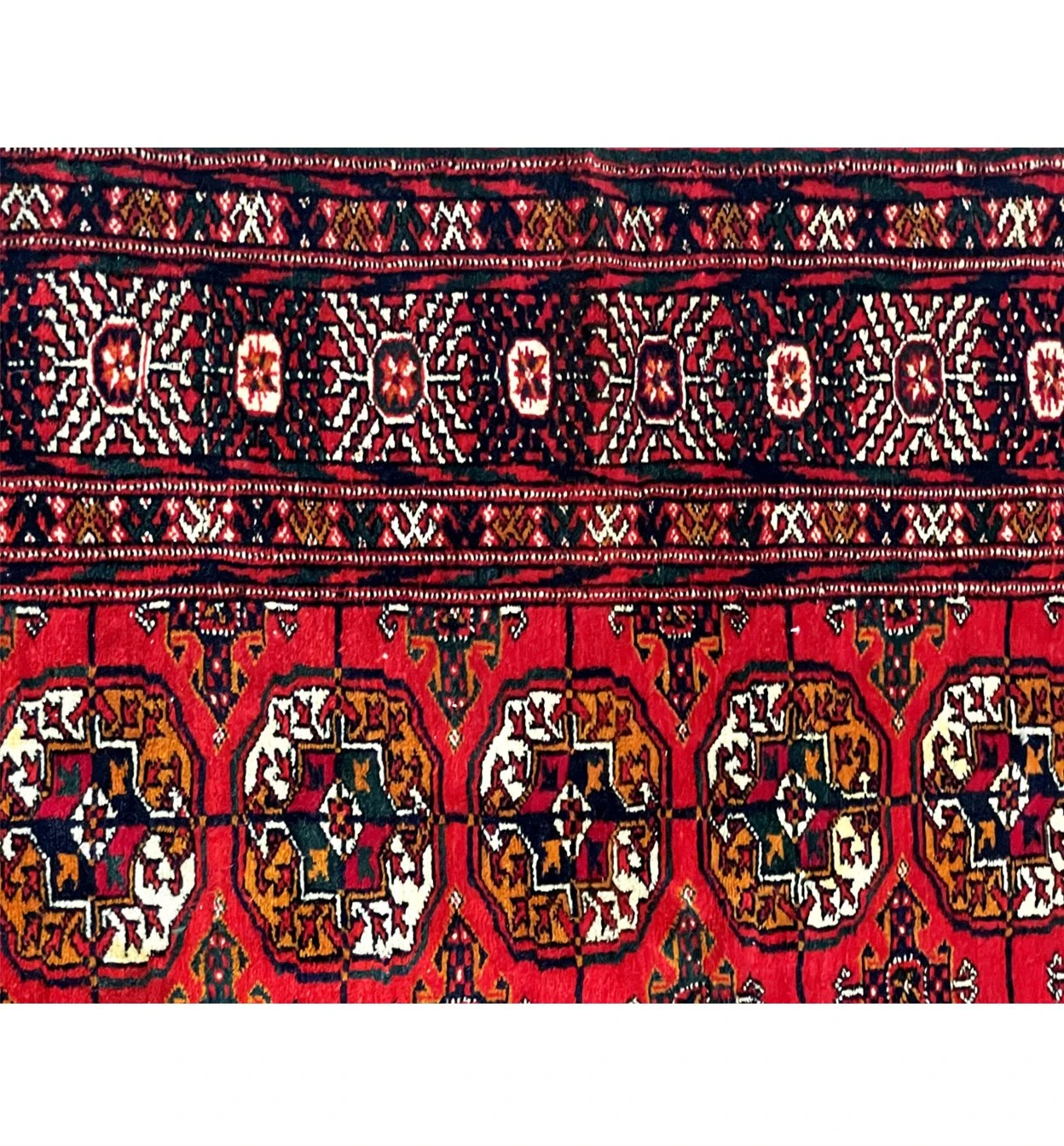4 x 6 Antique Afghan Bokhara Rug