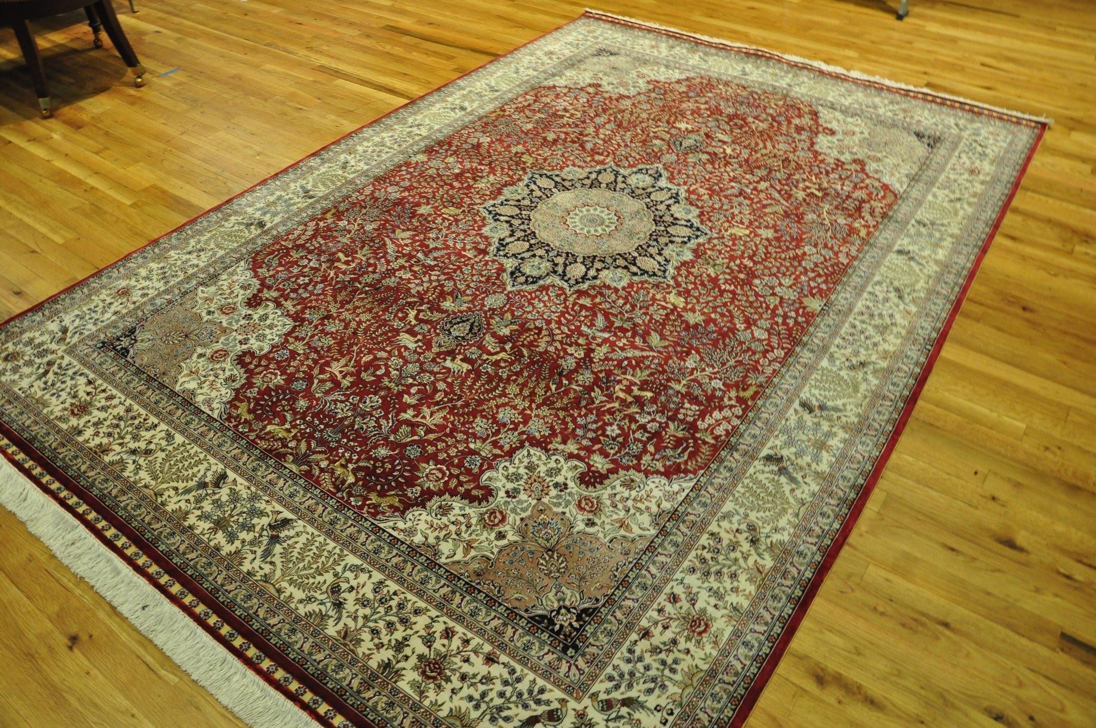 6 x 9 Super Fine Classic Tabriz 100% Silk