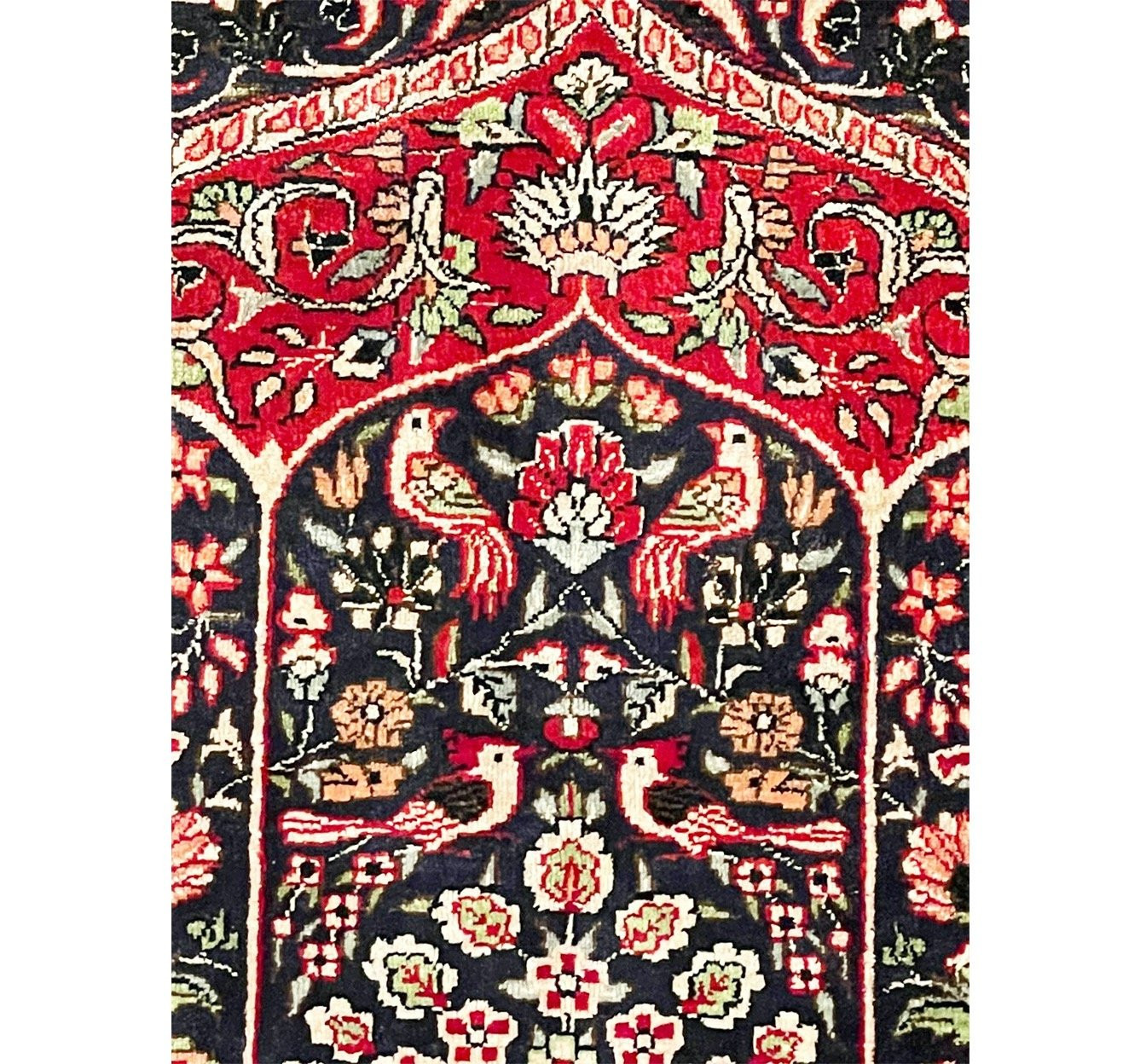 2'1" x 3'3" Antique Hereke Silk Rug