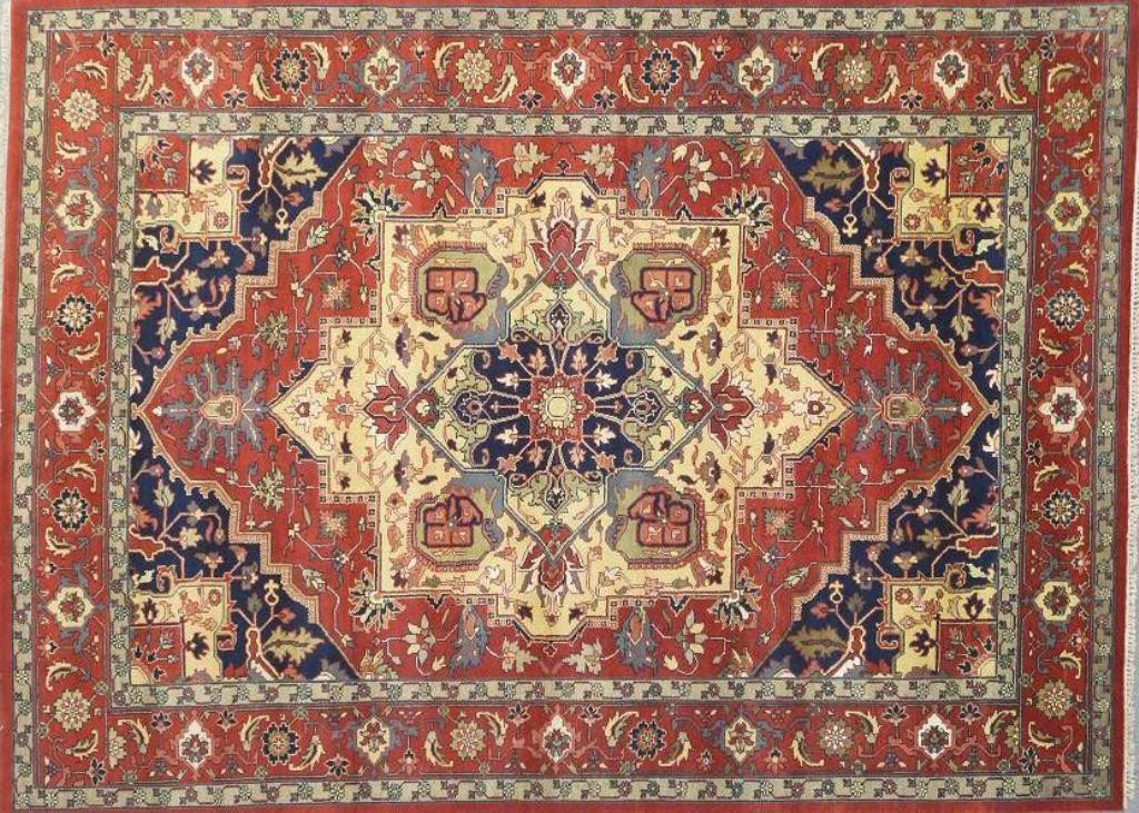 10 x 14 Geometric Persian Serapi Rug