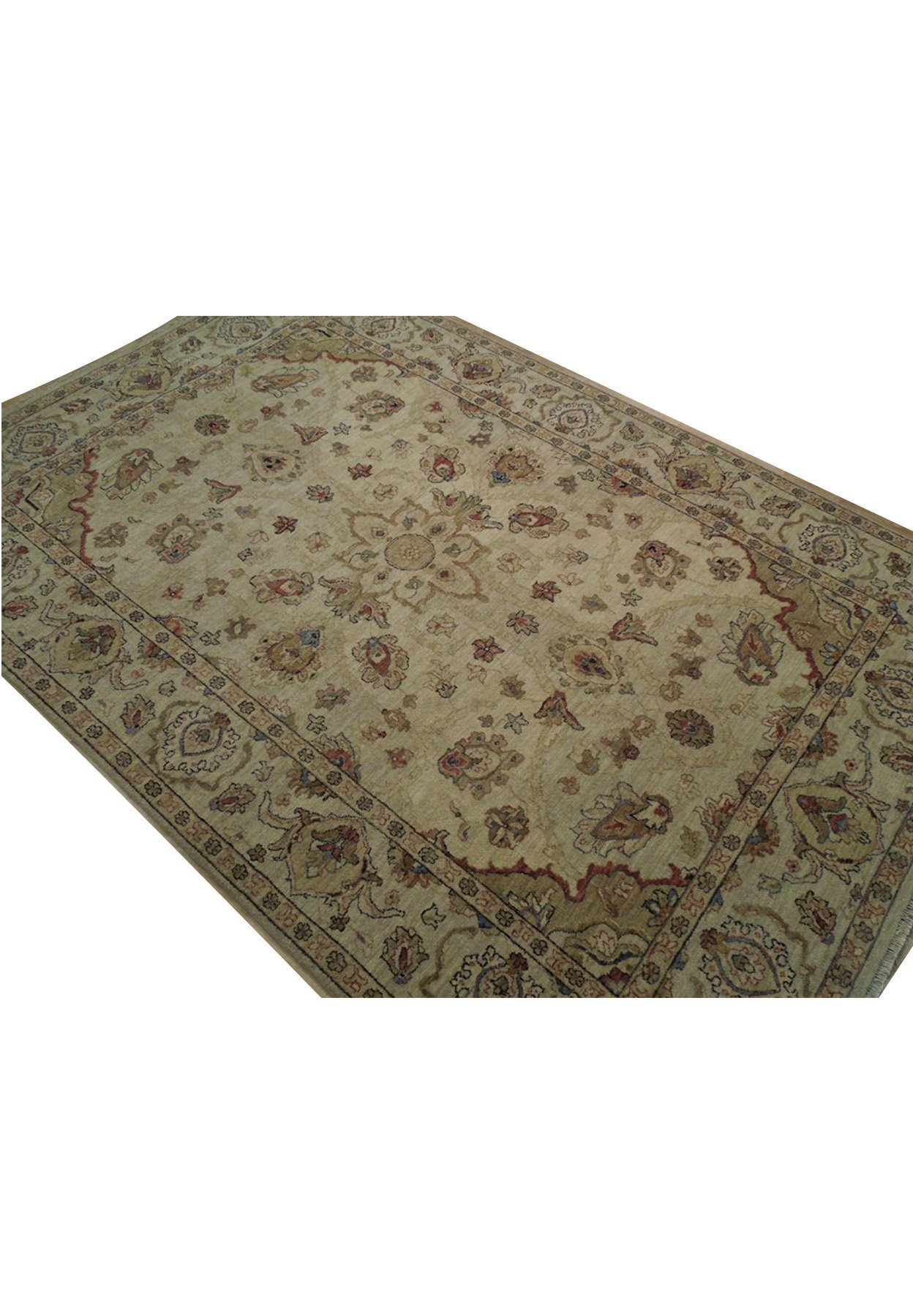 6' x 9' Transitional Chobi Vegetable Dyed Rug 8