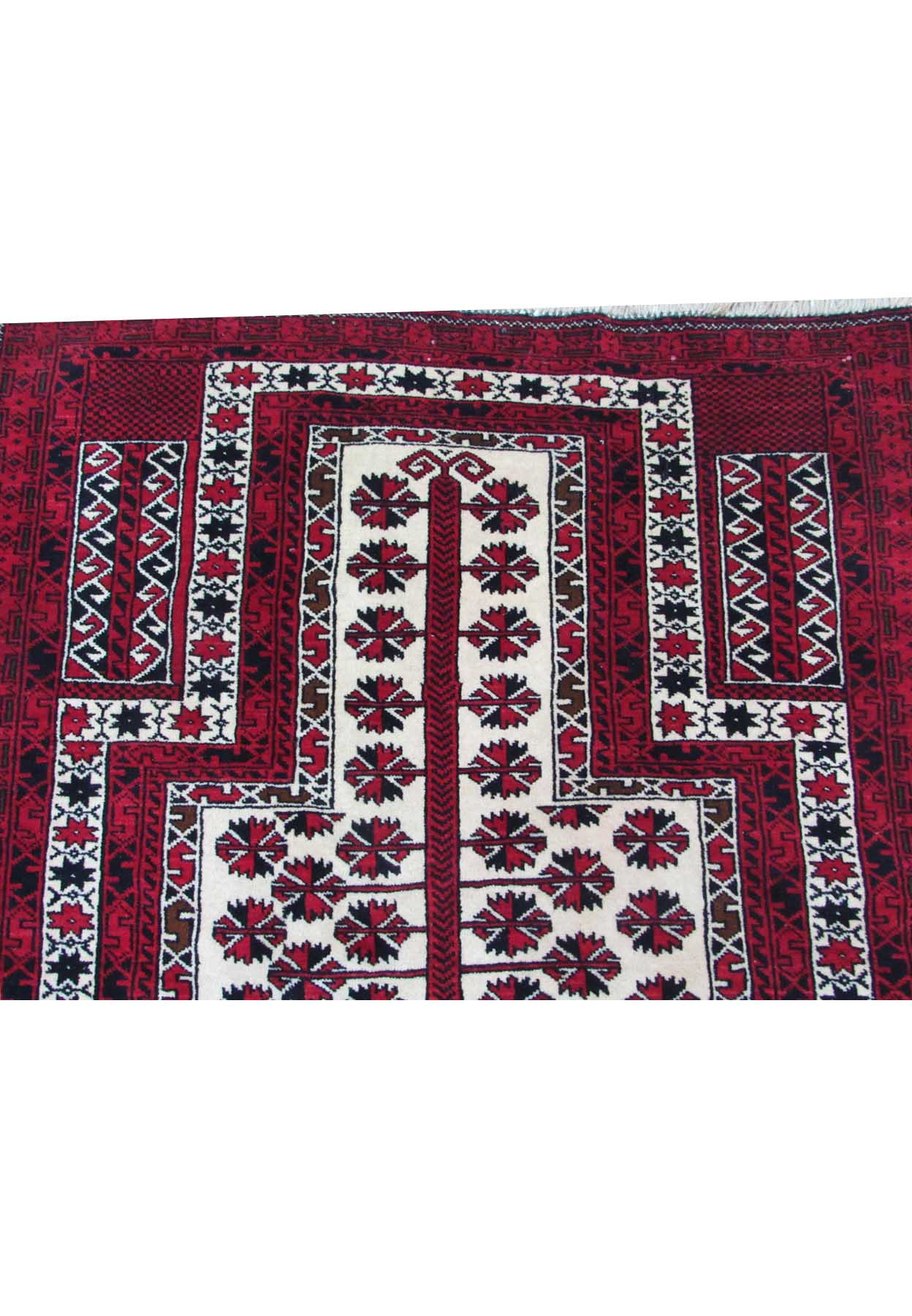 3'3" x 4'8" Persian Baluch Tribal Rug