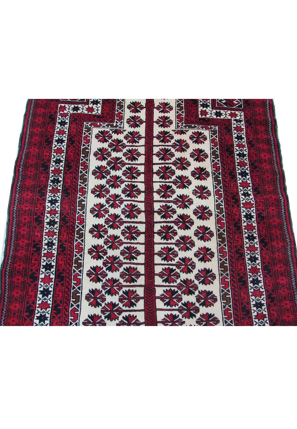 3'3" x 4'8" Persian Baluch Tribal Rug