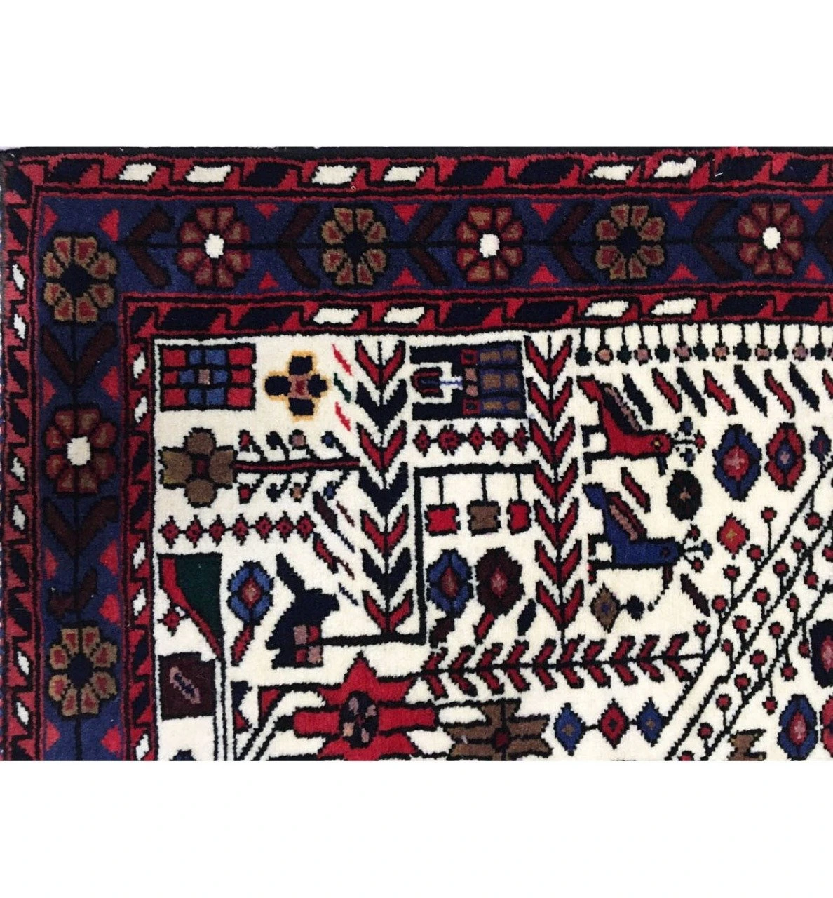 3'6 x 5'2 Antique Persian Rudbar All Over Design Rug