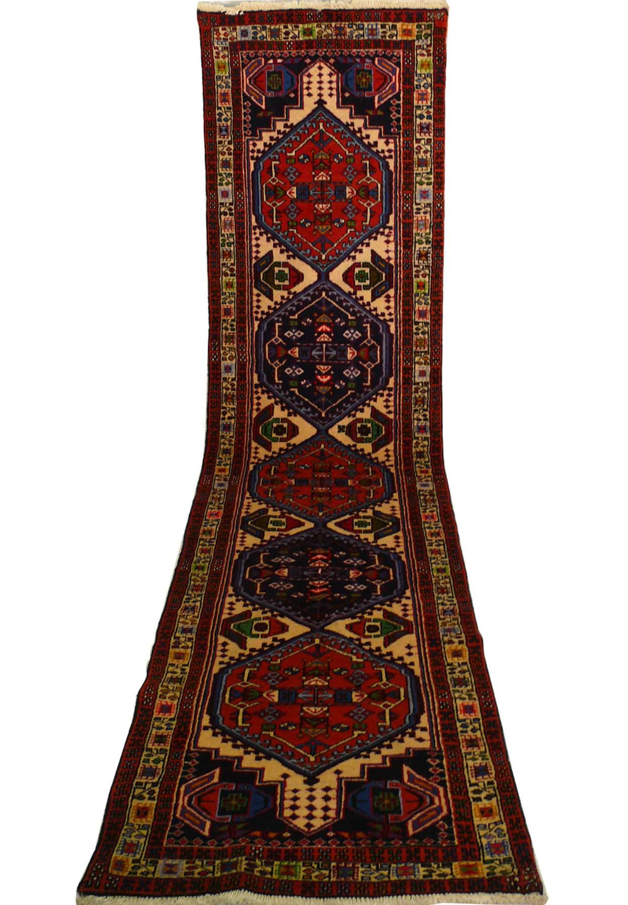 2'4 x 10 Persian Meshkin Runner Rug