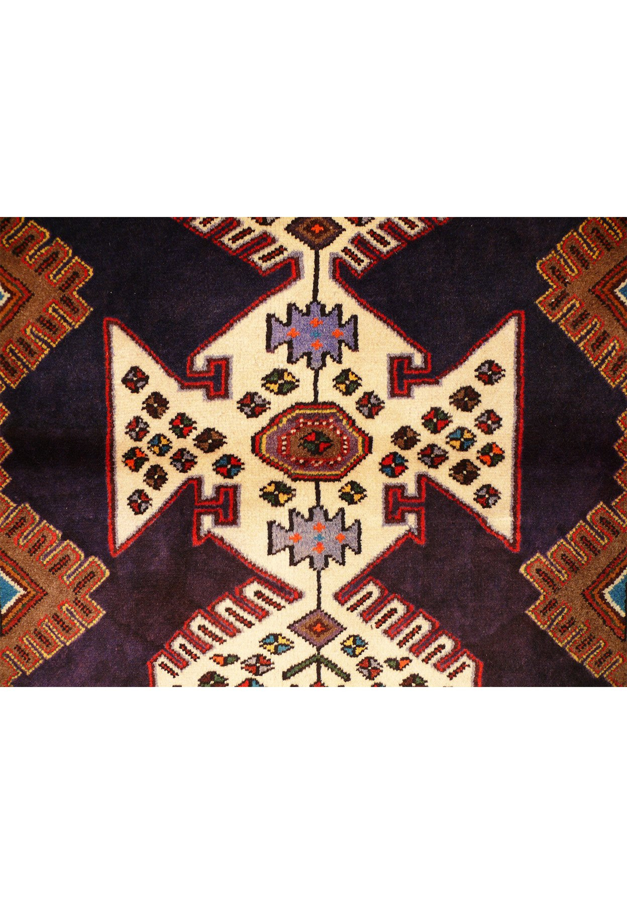 3'4 x 5 Antique Persian Khamseh Rug