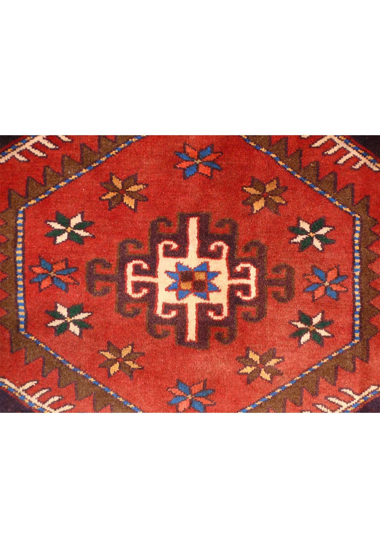 3'5 x 5 Rare Persian Hamedan Rug