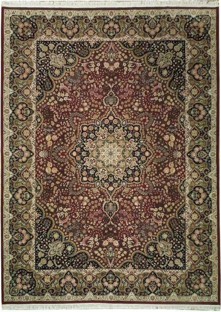 9 x 12 Oriental Sarough Wool & Silk Traditional Handmade Rug