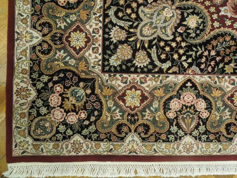 9 x 12 Oriental Sarough Wool & Silk Traditional Handmade Rug