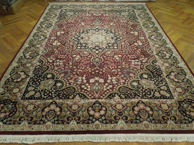 9 x 12 Oriental Sarough Wool & Silk Traditional Handmade Rug