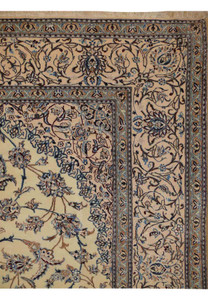 7 x 10 Persian Nain 6 LAA Habbibian Silk Rug signed by master weaver
