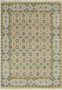 6 x 9 Transitional Pattern Livingroom Handmade Rug