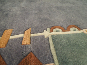 8'4" x 11'2" Authentic Handmade Modern Tibet Rug