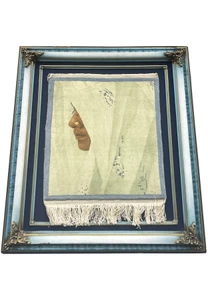 2'5 x 3'6 Persian Qum Kork & Silk Pictorial Rug