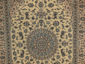 8'2" x 11'5" Persian Nain Rug very rare color combination