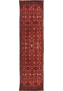 2'6 x 10'4 Persian Hosseinabad Runner Tribal Rug