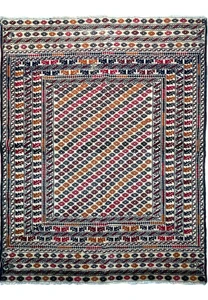 4'2" x 5'4" Antique Persian Baluch Rug