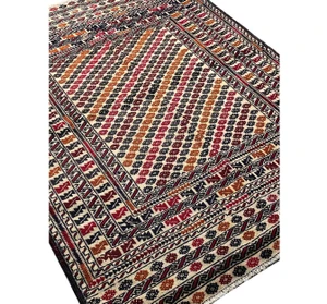 4'2" x 5'4" Antique Persian Baluch Rug