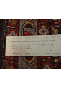 3 x 13 Geometric & Botanical Persian Senneh Runner Rug