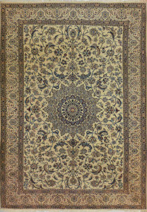 6'6 x 9'6 Persian Nain 9 LAA Star Medallion Rug