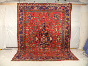 10 x 13 Geometric Persian Tabriz Rug