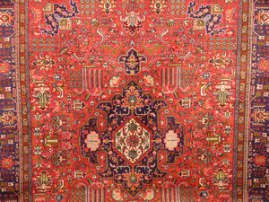 10 x 13 Geometric Persian Tabriz Rug