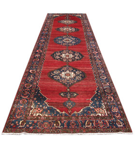 5'6 x 18'1 Persian Hamadan Runner Rug