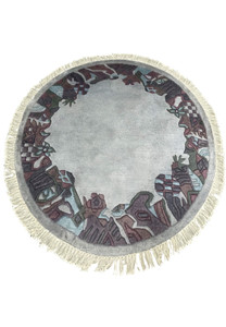 5 x 5 Modern Tibetan Round Rug