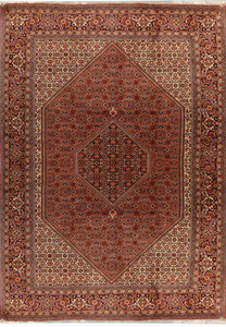 6'3" x 9'8" Persian Bijar Iron Rug