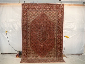 6'3" x 9'8" Persian Bijar Iron Rug
