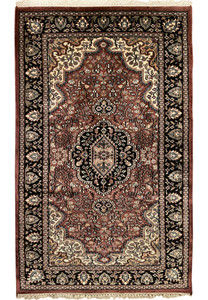 3'1" x 5'3" Oriental Kashmir Silk Rug