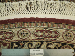 9 x 9 Fine Oriental Isfahan Wool & Silk Rug