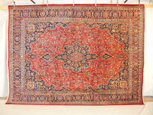 9'6" x 12'7" Persian Kashan Rug